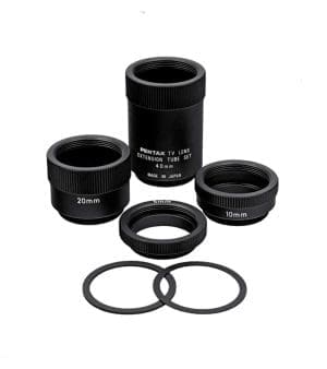 Ricoh FP-RGST Extension Tube Set with six C-Mount macro rings