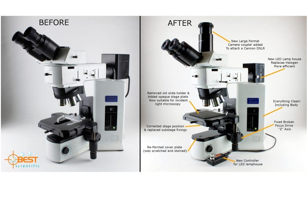 Microscope recondition and upgrade